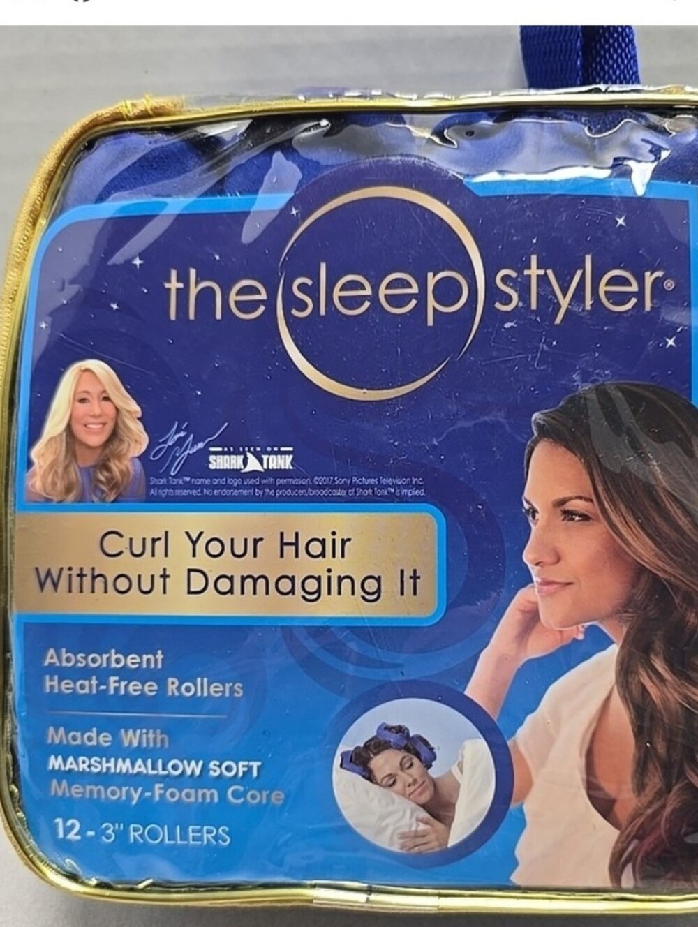 The Sleep Styler - Blue Heat-Free Hair Rollers - Curl Without Damage